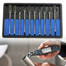 10X Tungsten Carbide Burr for Dremel Rotary Cutter Bits Wood Metal Engraving