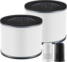AP-T10 Filter for Homedics AP-T10-BK AP-T10-WT Air Purifier 2 Pack