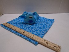 BLUE'S CLUES Mini 9.5" Lightweight Baby Lovey Security Blanket Blue Dog Puppy