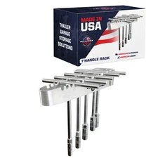 Pit Posse T Handle Tool Rack Holder Aluminum-Made in USA