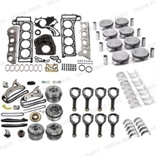 M157 5.5L Engine Rebuild Piston Rod Gasket Timing Kit VVT Gear For Mercedes-Benz