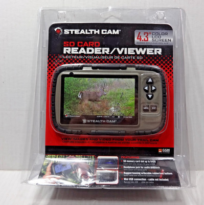 Stealth Cam CRV-43 SD Picture and Video Viewer Card Reader 4.3in LCD Screen