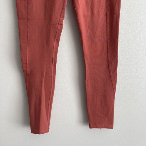 Pact Womens Pocket Leggings Size Small Pink/Red Mid Rise Organic Cotton - Picture 5 of 9