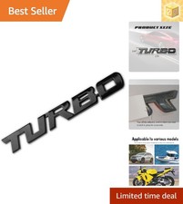 3d Metal Turbo Car Emblem Badge - Universal Fit For Stunning Vehicle Style