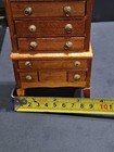 DOLLHOUSE 1:12 WOODEN TALL CHEST OF 8 WORKING DRAWERS BEDROOM MINIATURE VINTAGE  — photo 9