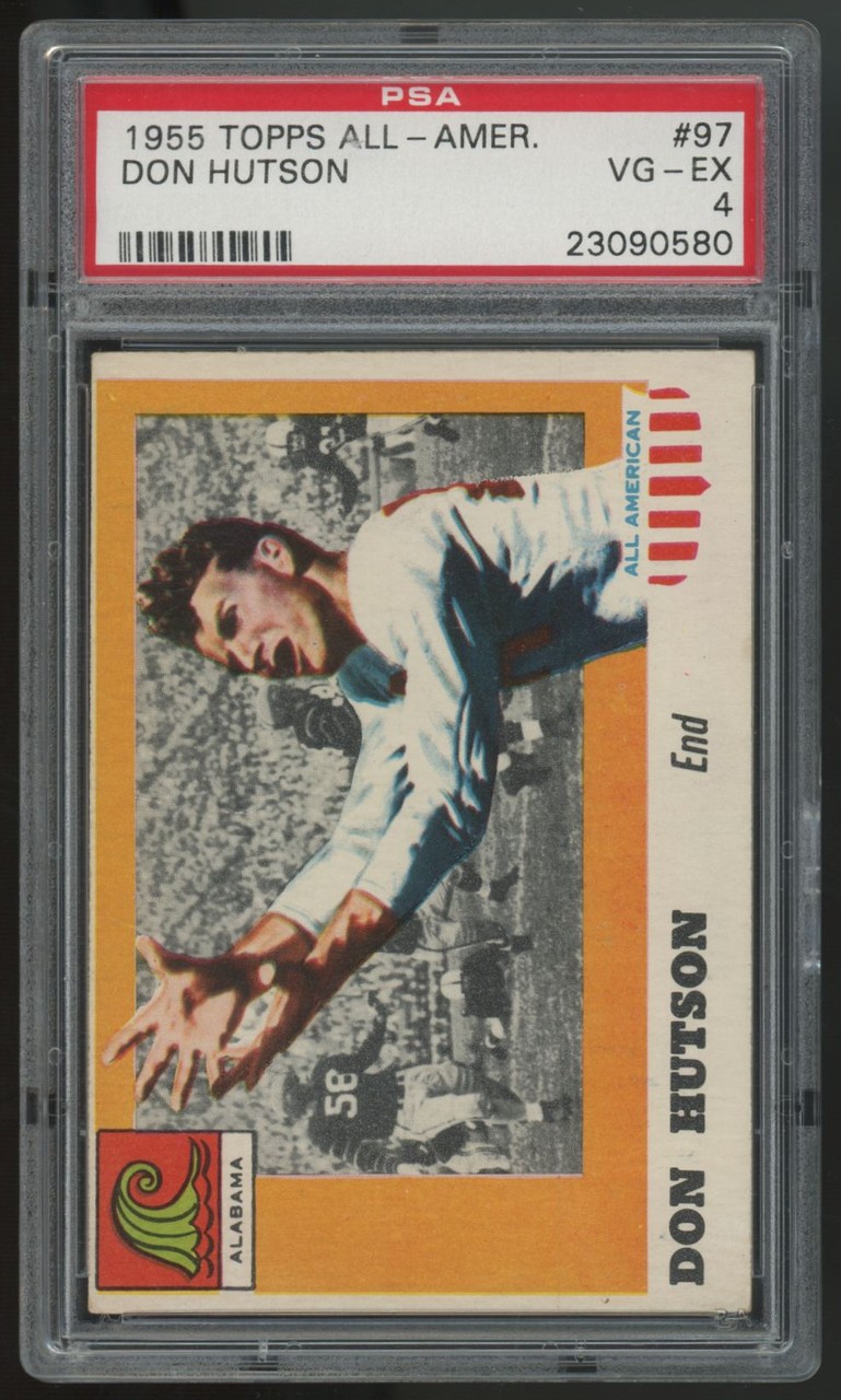 1955 Topps All-American Don Hutson RC #97 PSA 4