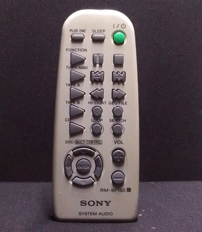 Genuine Sony RM-SF150 System Audio Remote Control Grey Wireless HIFI - TESTED