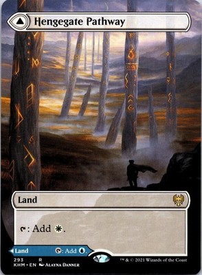 Hengegate Pathway (Borderless) 293 Rare Kaldheim Magic: The Gathering LP