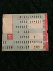 Vintage Beatlemania Concert Ticket Stub