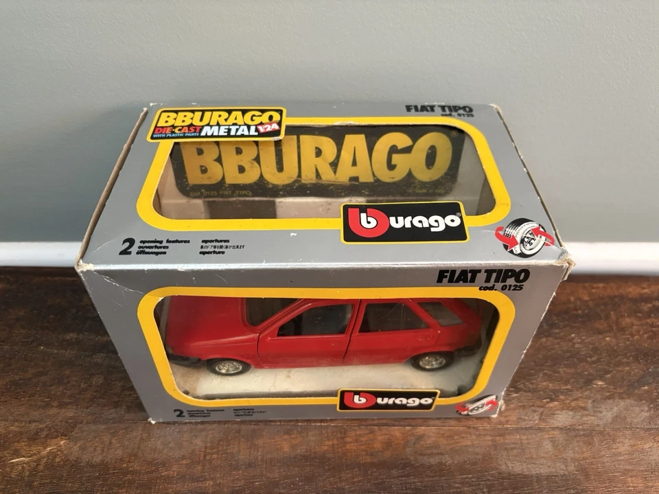 1:24 BURAGO Italia FIAT TIPO cod. 0125 Nuevo Stock Antiguo Foto 4 de 4
