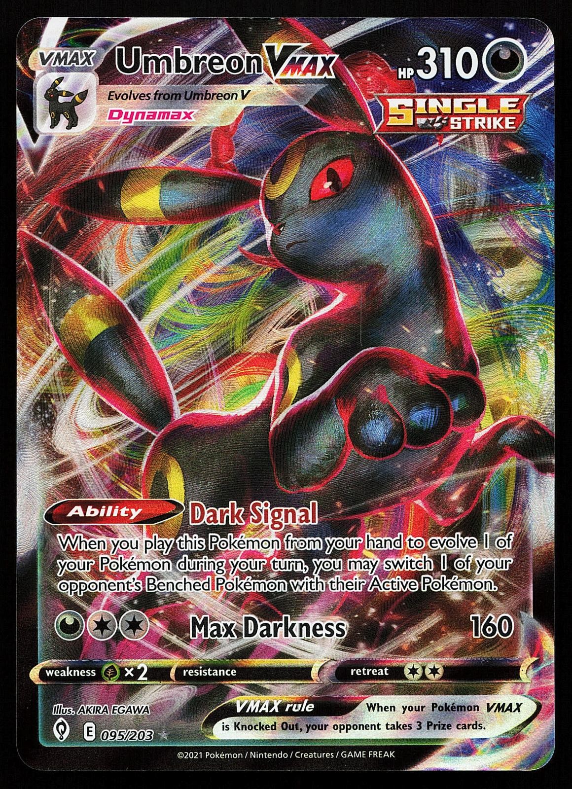 Umbreon VMAX 095/203 Holo Evolving Skies Pokemon Card