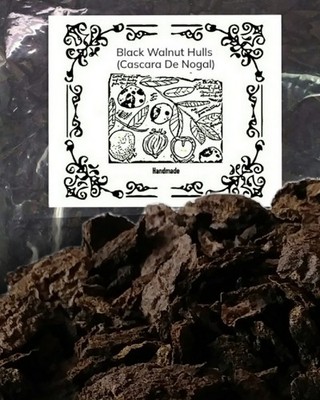 Black Walnut Hulls Wild Crafted Cut 2 Oz.