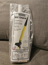 SEMROC 1/10 Semi-Scale WAC Corporal KD-1 Balsa Nose Cone Chute Recovery Sk Lvl 2