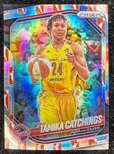2025 Panini Prizm WNBA #60 Tamika Catchings WNBA Logo Prizm
