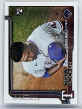 2025 Topps Update Series Kumar Rocker Gold Mirror SSP Texas Rangers Rookie Debut