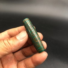 Energy Tibetan Ancient Agate Old Dzi Talisman 21 eye Bead Amulet Pendant,K193