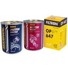 FILTRON OM517 Ölfilter MANNOL Spülung + Additiv Öl für BMW 5 E12 E28 E34 6 E24