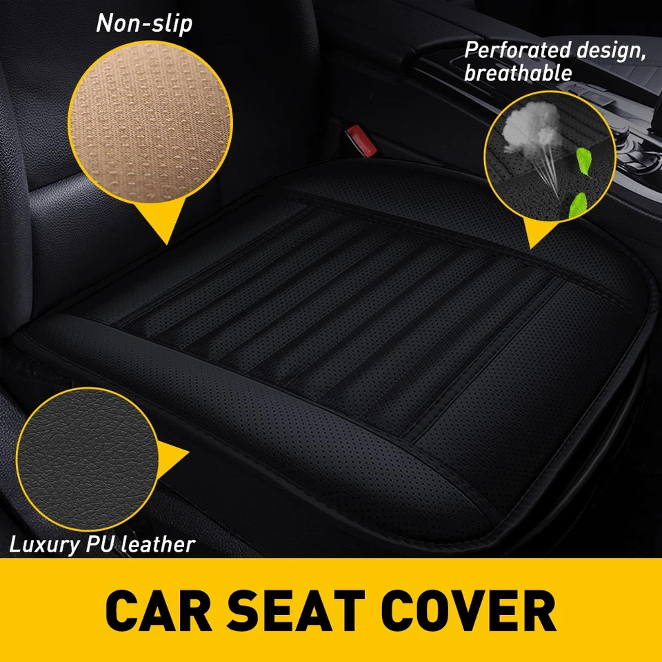 Universal Car Seat Cover PU Leather Full Surround Cushion Auto Cover Interior B - Изображение 2 из 4