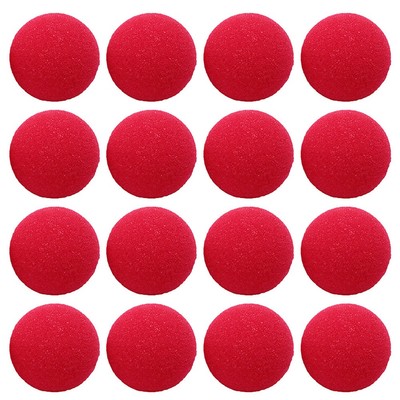 3 Count Clown Nose Sponge Work Costume Prop The Red Adult