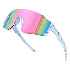 Kids Sunglasses Youth Baseball Sunglasses for Boys 63 Millimeters Blue/Pink