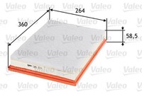 585377 Valeo Luftfilter FüR ,Nissan,Opel,Renault,Vauxhall