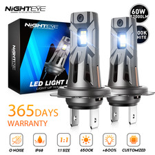 2x H7 LED Scheinwerfer 60W 12000LM Mit Zulassung Lampen Halogen Keine Blindzone