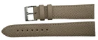Beige Alpine Leather Strap 19/16mm Tint Seams Handmade in Italy