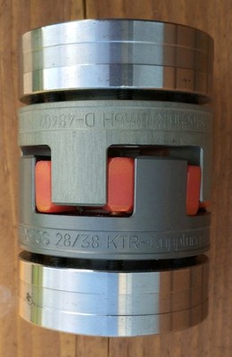 ROTEX GS 28/38 KTR Klauenkupplung mit Spannringnabe aus Stahl, Bohrung Ø 24mm
