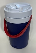 VTG Rubbermaid Blue/White/Red 1/2 Gallon Insu...