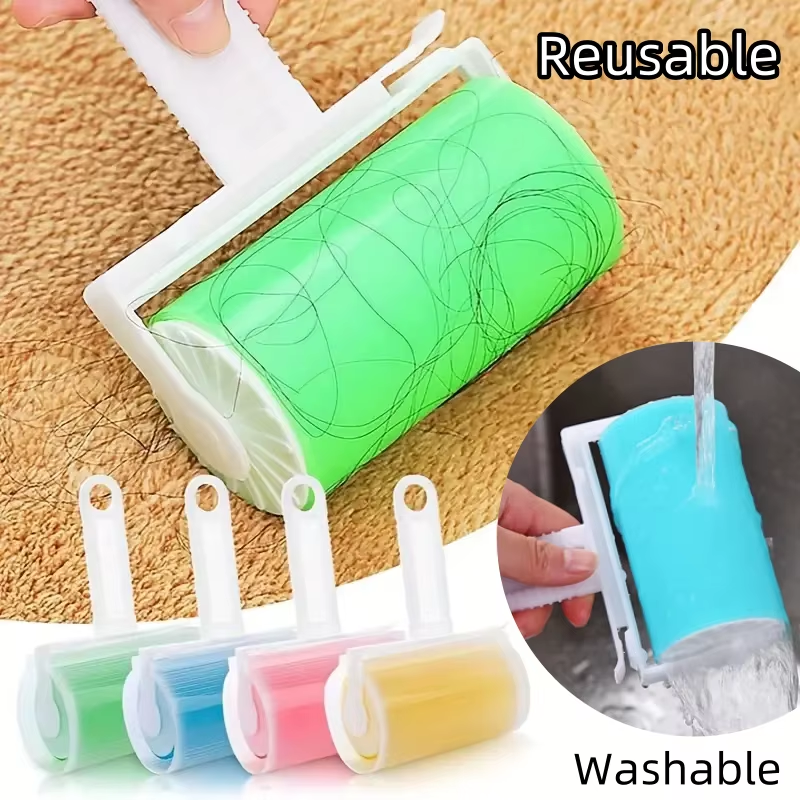 Washable Clothes Hair Sticky Roller Reusable Portable Home Clean Pet Hair Remove