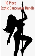 Exotic Dancer Stripper Sexy  10 Piece Dancewear Bundle