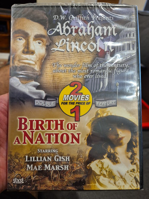D. W. GRIFFITH PRESENTS ABRAHAM LINCOLN & BIRTH OF A NATION DVD CLASSIC FILMS R1