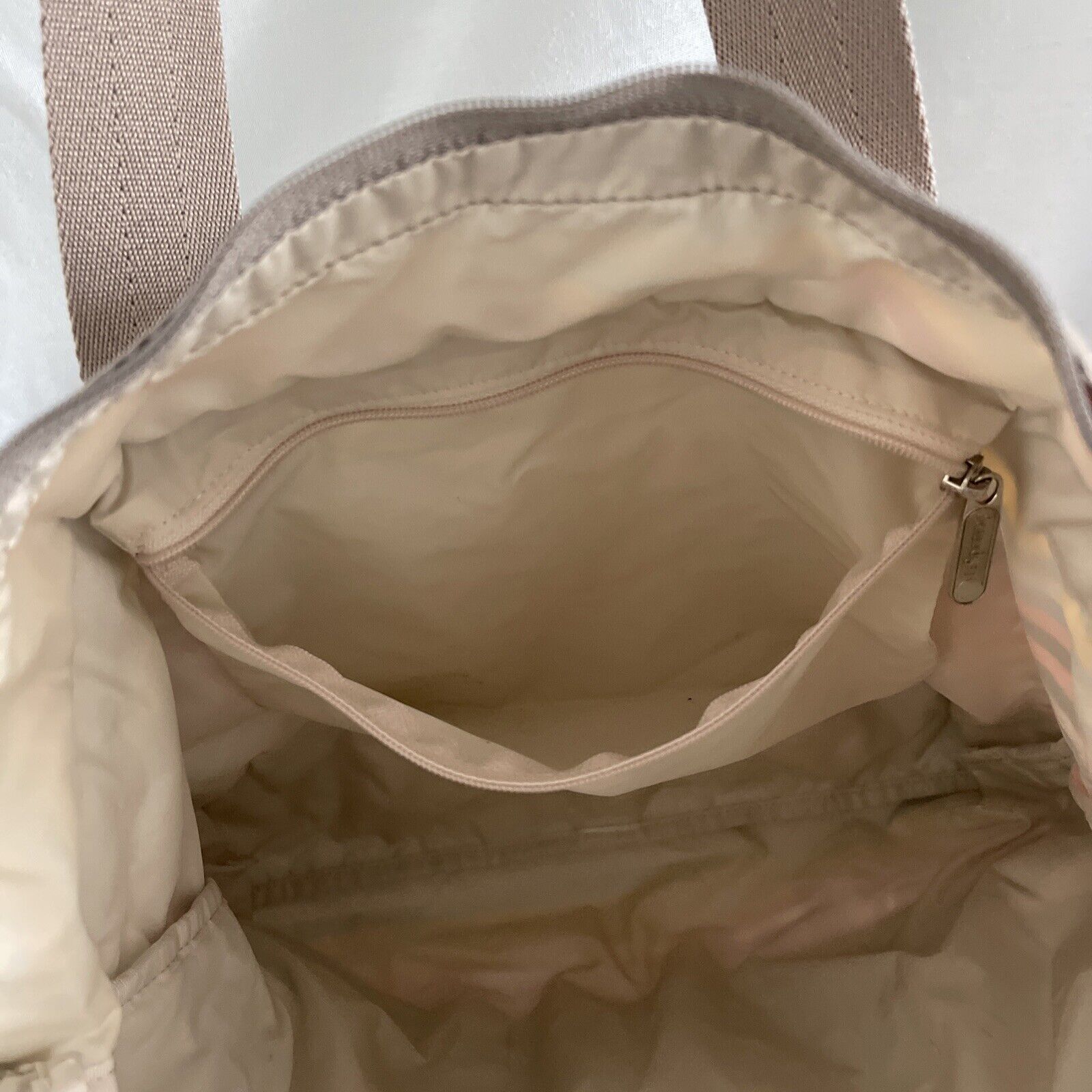 LeSportsac Large Tote Bag Multi Colored Stripes R… - image 14