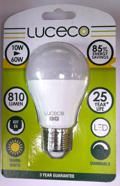 1X 10W=60W Led Gls A60 GlüHbirnen,Es, E27, Edison Schraube Dimmbar 2700K Lampe-image
