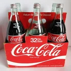 Coke 6 Pack 32oz Bottles With Case Return for Deposit 2 Full/Sealed Vintage 1970