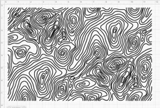 4 Sheets Topoflage Camo Fine Lines 8" x 12" – High Heat Vinyl Stencil – Cerakote