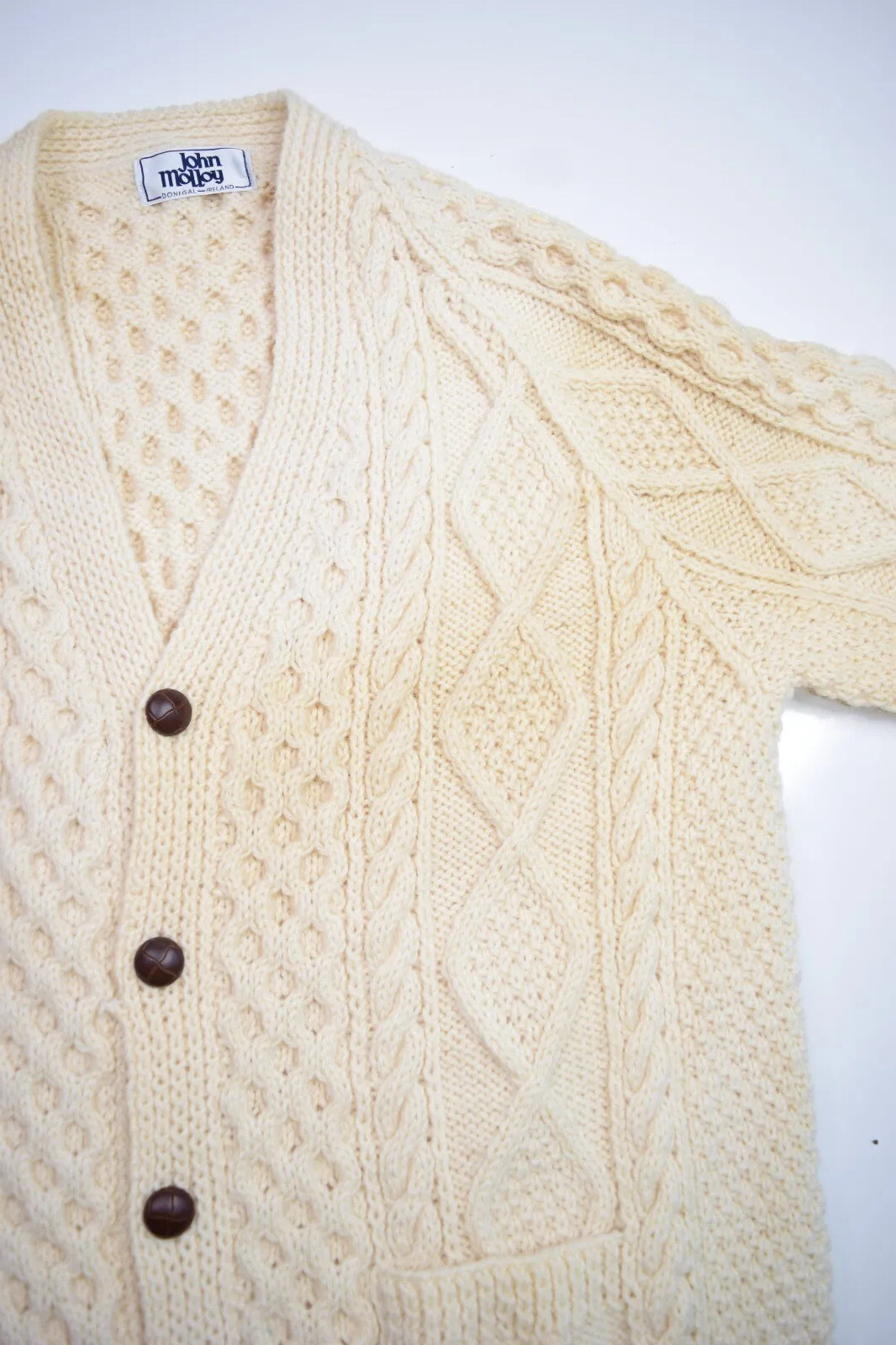 John Molloy Wool Cardigan Sweater Mens 