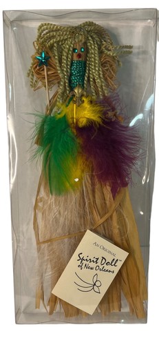 Mardi Gras Spirit Puppe New Orleans Original Judith Faye 1993 Handarbeit Museum - Bild 6 von 8