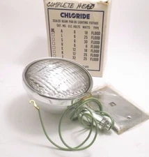 CHLORIDE A Sealed Beam PAR-36 Fixture - 6 VDC - 18 Watt - Flood - Single Gang 