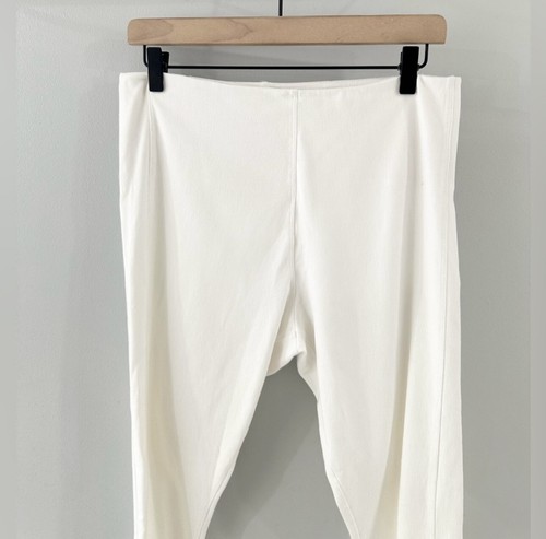 Lysse Leggings Side Slit Representative Denim Leggings White Size Large - 第 5/7 張圖片