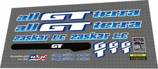 1994 GT ZASKAR LE custom blue decal set