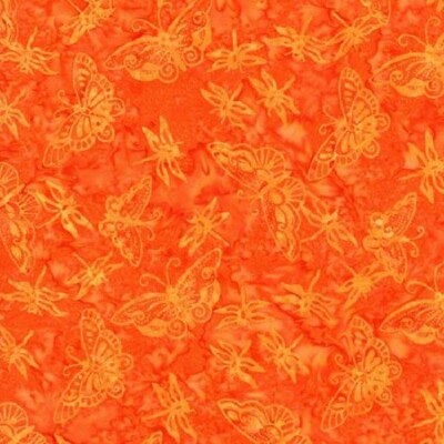 Meterw, ab 0,5 m:   Tonga Batik Gumdrop Flame Butterflies+ Dragonflies  15,98/qm