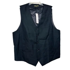 Babeyono Men’s Size Large Black Vest New With Tag