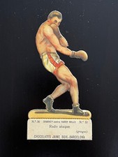 1928 Jack Sharkey #34 Card Vintage Die-Cut Jaime Boix Boxing Pre War