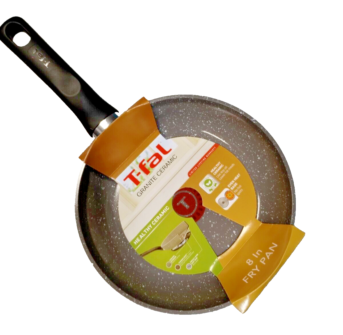 T-fal Frying Pan Skillet Nonstick Ceramic Granite 8 Inch Tefal  Kitchen Cookware-image