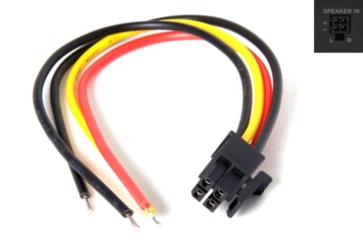 4-Pin Mini Hi Level Input Plug Harness HERTZ HMD1 Amplifier