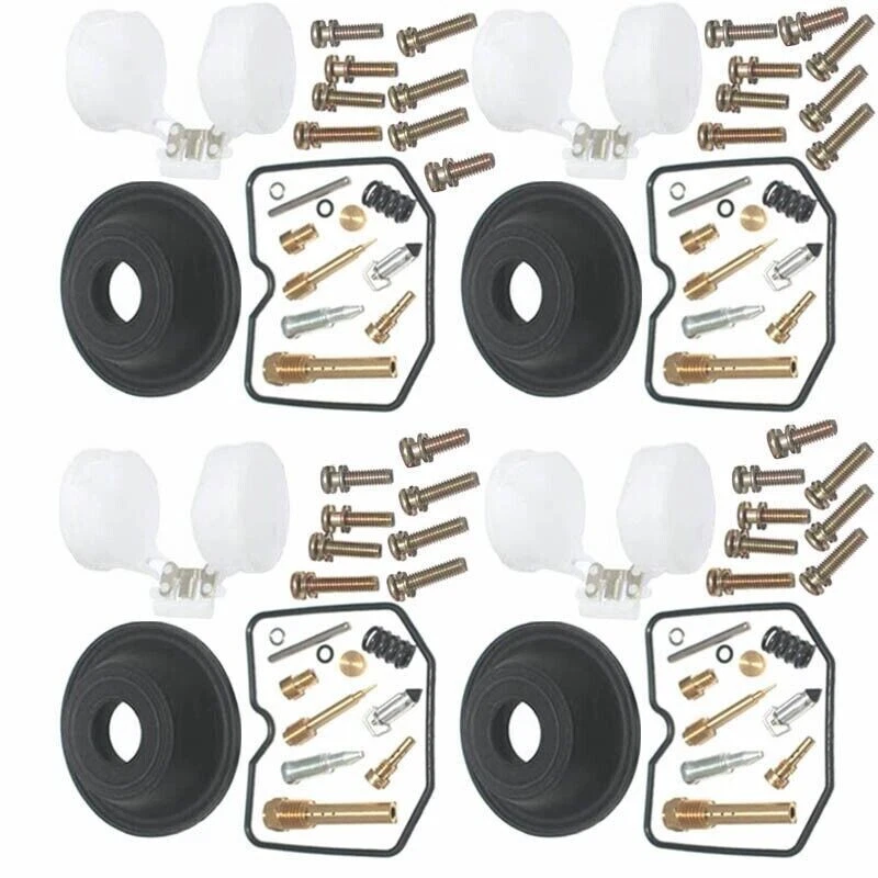 4 FOR Kawasaki ZX750F 1987-1990 Ninja 750R Carburetor Repair Kit Diaphragm Float Foto 3 de 3