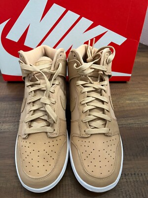 New Nike Dunk High Premium Vachetta Tan White DX2044-201 Women's