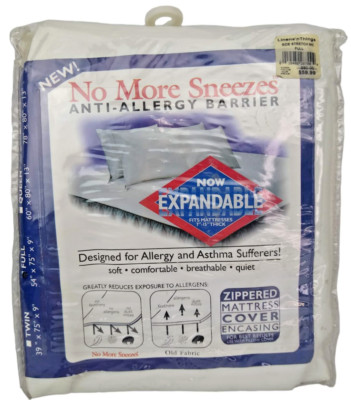 Levinsohn No More Sneezes Anti Allergy Mattress Cover ( FULL )  Made in USA NEW