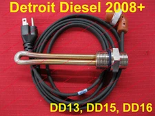 Detroit Diesel Block Heater DD13 DD15 DD16 (2008 and newer)